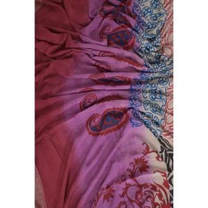 Tela de Sari de seda viscosa India Vintage de 5 yardas, estampado Floral para costura Bohemia, moda reciclada, manualidades DIY, decoración, traje para niñas - Product Image 3