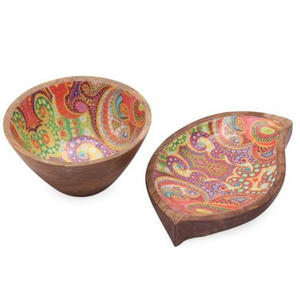 Cuencos de Madera Irregulares Personalizados, Ecológicos, Resistentes al Calor, Hechos a Mano, para Fiestas, Almacenamiento, Artesanías de Madera Natural, para Servir Frutas y Ensaladas - Product Image 4