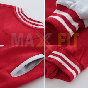 เสื้อแจ็กเก็ตบอมเบอร์ทีมเบสบอล unisex สำหรับฤดูหนาวของผู้ชายเสื้อแจ็คเก็ตดีไซน์ตัวหนังสือสำหรับมหาลัยใหม่มีกระดุมผ้าแคนวาสสำหรับ Maxfit - Product Image 4