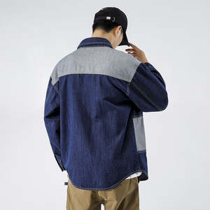 Chaquetas vaqueras ajustadas de diseño personalizado de buena calidad para hombre High Street transpirable mangas completas fabricadas en fábrica para otoño - Product Image 2