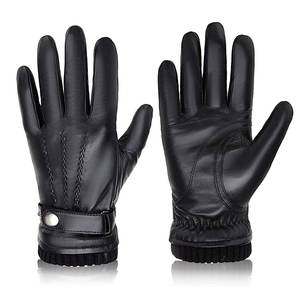 Guantes de cuero de invierno de alta calidad más vendidos, secado rápido, informales y elegantes, lisos, al aire libre para ciclismo, cómodos para deportes y fiestas - Product Image 1