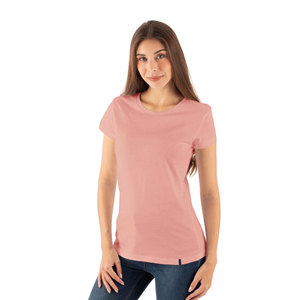180gsm venta al por mayor por encargo de alta calidad 100% algodón logotipo personalizado impreso en blanco cuello redondo mujeres camisetas - Product Image 3
