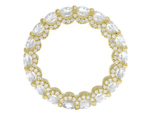 S925 <b>Silver</b> Rhodium Plated Classic Moissanite Round Cluster Diamond Wedding Engagement <b>Ring</b> <b>Set</b> for Women Party - Product Image 5