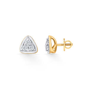 Pendientes de Diamantes con Detalles en Oro Trilight Spark para Mujer - Product Image 5