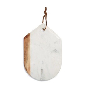 2025 Customized Fruit Vegetable Cutting <b>Block</b> Rectangle <b>Shape</b> Marble and Wooden Chopping Board Tabletop Decorative - Product Image 2