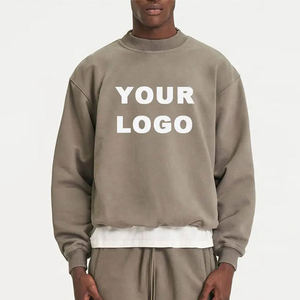 Nouveau pull-over pour homme automne 2025, motif uni, numérique, 100% coton polaire, coupe-vent, écologique, personnalisable - Product Image 1