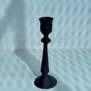 Candelabros de Pilar de Hierro Forjado a Mano con Acabado Negro Moderno de Diseño Clásico a Precio de Mayoreo por R B Overseas - Product Image 2