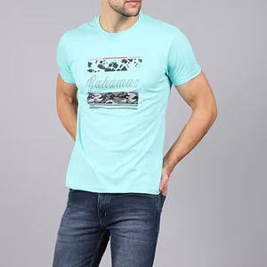 Camisetas Personalizadas de Alta Calidad para Hombre, Color Sólido, Tela de Lona Transpirable, Servicio OEM, Corte Clásico, Todos los Colores Disponibles - Product Image 4