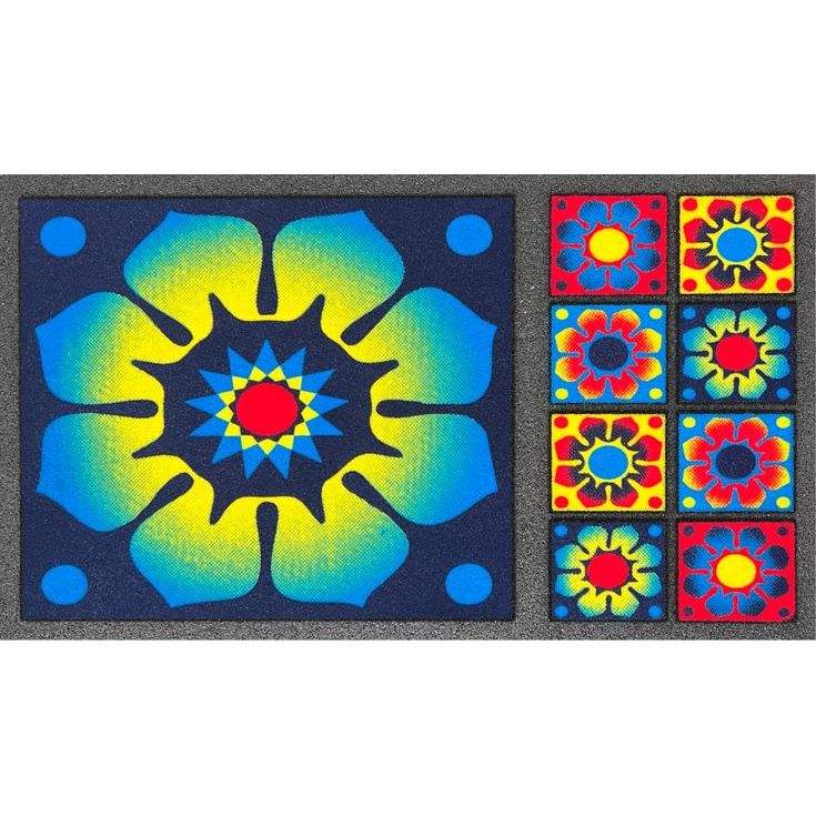 Gomma riciclata e design floccato