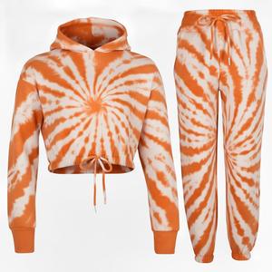 Conjunto Deportivo de Dos Piezas para Mujer, Sudadera Larga con Capucha y Pantalones Jogger de Felpa Gruesa, Ropa Deportiva Informal Sólida para Otoño, Soporte OEM - Product Image 1