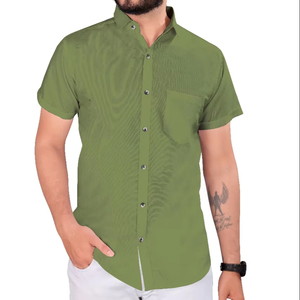 Chemise à manches longues en satin blanc pour homme en gros, sans repassage, anti-rides, respirante, écologique, 180g, col classique, décontractée, professionnelle, pour le travail - Product Image 1