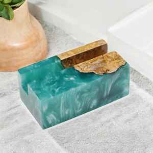 Support de téléphone en résine époxy de qualité supérieure, élégant, fait à la main, durable, support de bureau pour tous les smartphones - Product Image 3