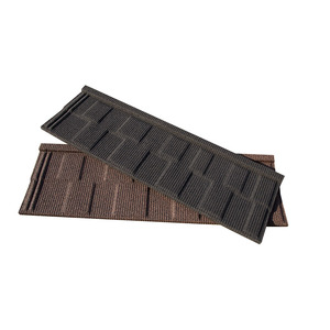 屋根瓦屋根屋根シートAluzincナイジェリアの石コーティング金属屋根タイルヴィラの建物 - Product Image 2