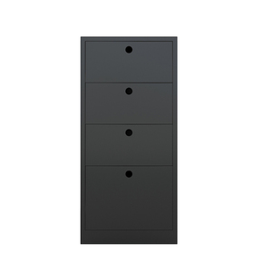 Armoire sur pied en bois de caoutchouc à 4 tiroirs 60x35x75cm Peinte TCN68049 pour utilisation dans le salon - Product Image 3