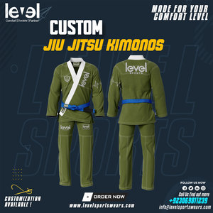 Logotipo personalizado Kimono Jiu Jitsu Kimonos Judo Uniforme Nuevo Diseño de Alta Calidad Bjj Gi Jiu-jitsu Trajes de Artes Marciales - Product Image 3