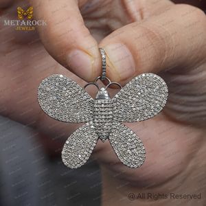 Oxydé 925 Argent Papillon Pendentif À La Main Pave Diamant Bijoux Top Qualité Grand Pendentif Nouveau Design Papillon Bijoux - Product Image 2