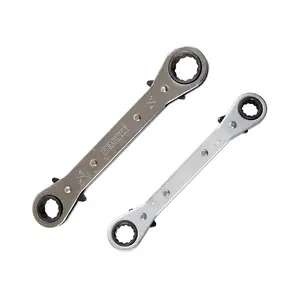 Ratchet Wrench Refrigeration Tool Set Square Hexagon Wrench Ratcheting Hvac Service Spanner