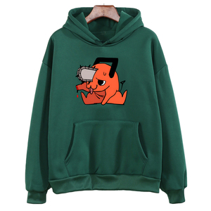 Sudadera con capucha personalizada para hombre y mujer, de algodón y poliéster 100%, con logotipo impreso informal en blanco, con bordado de gran tamaño, venta al por mayor - Product Image 2