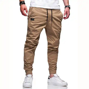 New Four Seasons <b>High</b> Quality Men's Pants Joggers Workwear Casual Pants Drawstring <b>Trousers</b> - Product Image 4