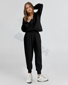 Nouveaux survêtements élégants pour femmes: le confort et la mode combinés survêtement découpé résistant à l'étirement - Product Image 1