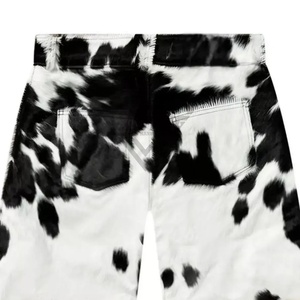 Short en cuir de vachette de haute qualité, confortable et léger pour hommes OEM/ODM Short en cuir de vachette dernier cri à la mode pour hommes - Product Image 4