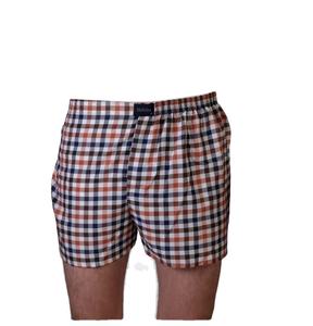 Men's Lightweight Cotton <b>Boxer</b> Shorts Breathable Durable Plaid Knitted Fabric Comfortable Fit for Lounge Sleepwear Casual Wear - Product Image 1