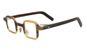 Horn <b>Eyeglasses</b> Unisex Handcrafted Striped Natural <b>Frames</b> Premium Quality for Youth Professional Look Tradebyd - Product Image 2