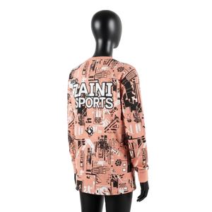 Camiseta de algodón jersey GSM premium para mujer, sin mangas, estilo Peach Street, con estampado gráfico y logotipo personalizado, camiseta de manga larga de algodón. - Product Image 5