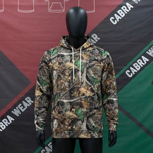 Sudadera con Capucha Ligera de Invierno para Hombre, Estampado de Camuflaje, Transpirable, Absorbe la Humedad, 100% Poliéster, Resistente al Viento - Product Image 3