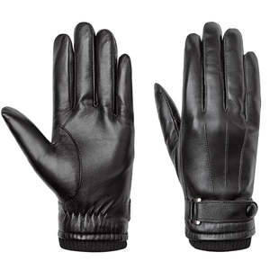 Haute qualité mode écran tactile mitaines hommes chaud hiver gants en cuir gants en cuir de chèvre du Pakistan - Product Image 1