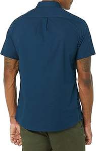 เสื้อเชิ้ตแขนสั้นมีกระเป๋าสำหรับผู้ชายเสื้อทรงพอดีตัวมาตรฐานคุณภาพสูง - Product Image 5