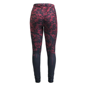 Pantalones de yoga deportivos sin costuras con etiqueta personalizada Cintura elástica y diseño impreso Entrenamiento Levantamiento de glúteos Leggings con control de barriga - Product Image 3