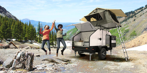 Fournisseur mondial Australie Road Legal Minimalist Tiny Trailer RV <span class=keywords><strong>Teardrop</strong></span> avec bouches d'aération Réfrigérateur coulissant - Product Image 6
