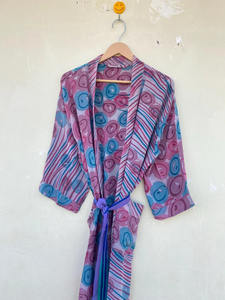 Beautiful Silk <b>Kimono</b> Silk Robe Handmade <b>Kimono</b> Robes - Product Image 3