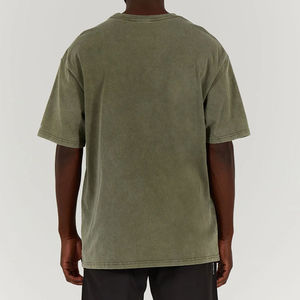 Wholesale Acid Washed T Shirts Unisex Vintage 210 Gsm 230 Gsm Cotton T Shirts Oversized Screen Print <b>Tshirt</b> Cotton loose fit - Product Image 4