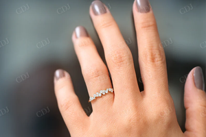 Anillo de Diamantes Cultivados en Laboratorio de Alta Calidad, Anillo de Compromiso Clásico de Oro Sólido de 14K, Certificado IGI, Joyería Fina para Mujer - Product Image 4