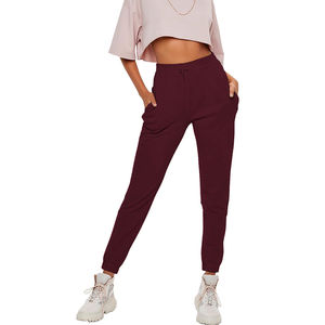 Nouveau femmes Polyester coton Active Wear pantalons de survêtement pantalons de survêtement polaire survêtement pantalon avec poches pour femmes dernière conception 2025 - Product Image 1