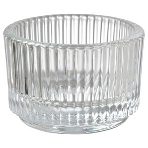 Fabricante de venta directa de fábrica de 20 piezas Soporte votivo de vidrio transparente Tamaños de 3,5 pulgadas para decoraciones de bodas y fiestas - Product Image 1