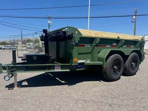 MDT 60x10 Telescopic Full Hydraulic Dump Trailer Heavy Duty Steel Truck Trailer Full Trailer Tandem Axle Utility 12-Ton - Product Image 4