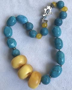 Collar de Cuentas de Resina Hecho a Mano, Accesorios de Moda para Fiestas, Venta al por Mayor, Collar de Cuentas, Artesanías bh - Product Image 1