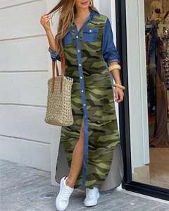 Damenmode Sexy Shirt Langer Party rock Großhandel Jeans Kleid Elegant Maxi Plus Size Casual Sommer Vintage Kleid Formal - Product Image 3