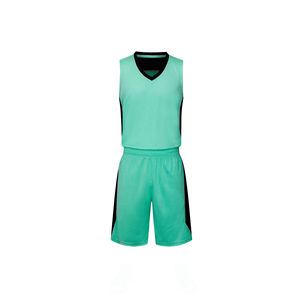 Kit d'uniforme de basket-ball sublimé avec maillots et shorts en sergé brodés, option grande taille - Product Image 6