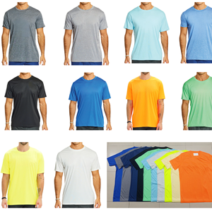 Odm 200-250 Gsm T-shirt lourd Design personnalisé T-shirt col rond 100% coton à séchage rapide Design uni Mode polyvalente - Product Image 1