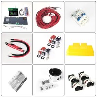 Boîtier de batterie DIY grande capacité 32 kWh pour cellules MB56 628Ah/314Ah, BMS JK 300A, écran 4,3 pouces, boîte mobile en acier renforcé 48V/51,2V