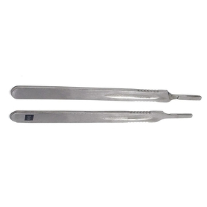Poignée de scalpel de chirurgie en acier inoxydable BP poignée porte-lame No 10 pour chirurgie chirurgicale porte-lame longue poignée OEM - Product Image 2