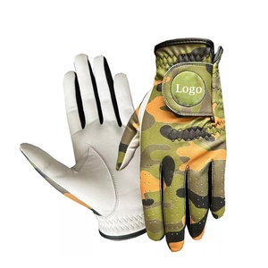 Gants de golf pour hommes avec logo personnalisé et couleur en cuir véritable Cabretta de haute qualité, fermeture à crochet et boucle antidérapante pour les golfeurs - Product Image 5