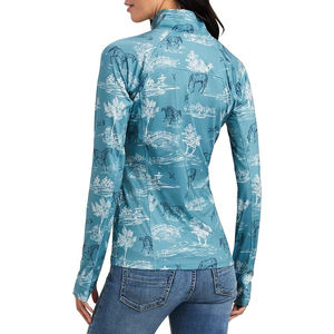 Camisas de Equitación Elegantes de Alta Calidad para Mujer, Estampadas, de Manga Larga, Secado Rápido, Transpirables, Uniformes Ecuestres - Product Image 2