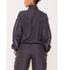 Conjunto de chándal cortavientos con capucha unisex, cierre con cordón, ligero, impermeable, de nailon, chaqueta de invierno de dos piezas, Pantalones - Product Image 5