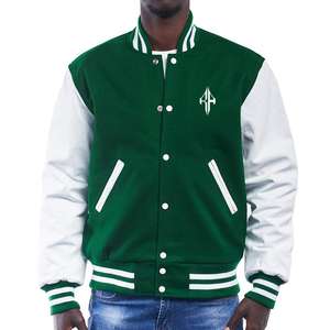 Nueva chaqueta de invierno con logotipo personalizado 100% poliéster transpirable cuello acanalado chaqueta universitaria nuevo más vendido por ATLANTIC - Product Image 1