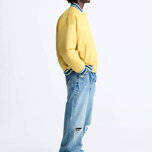 Vente chaude Hommes High Street Varsity Vestes Taille Personnalisée Haute Laine Tissu Couleur Unie Nouveau Design Veste D'hiver Quantité En Vrac - Product Image 4